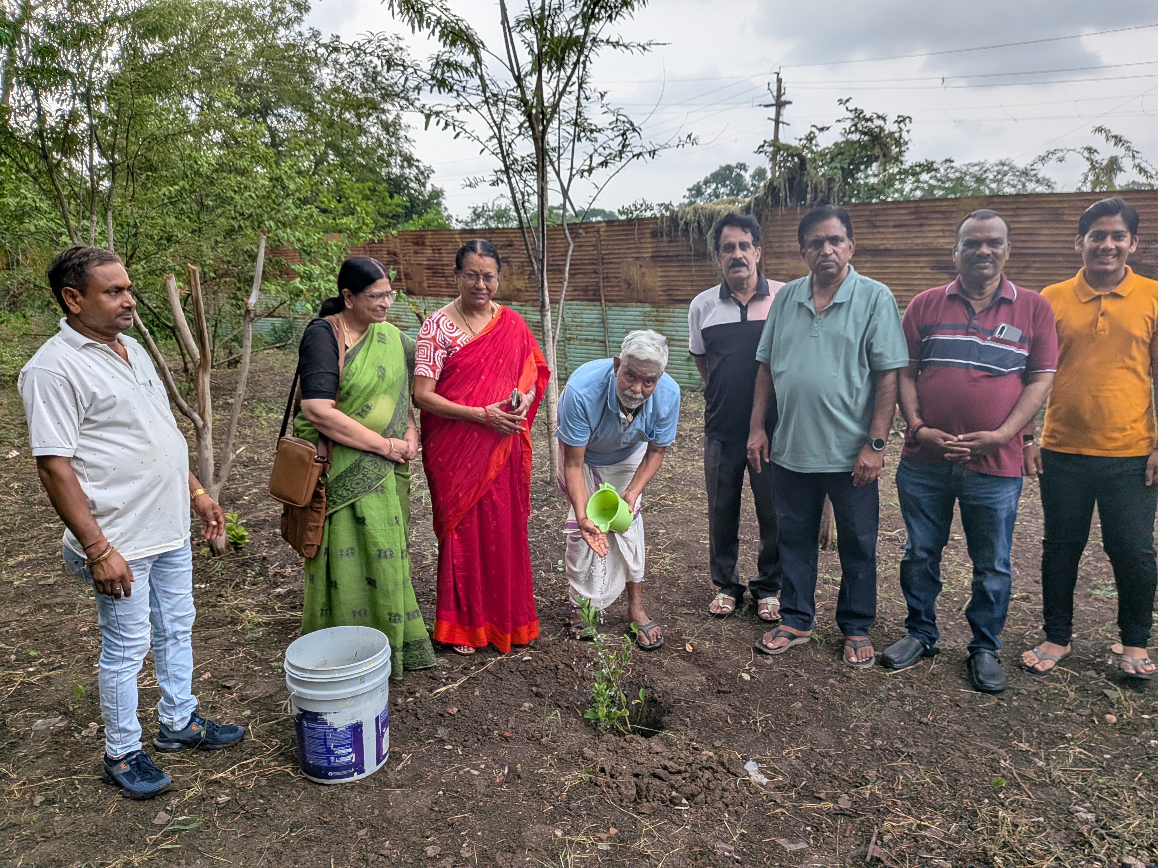 Lemon Tree Planting at VRINDAVAN VATIKA of Shree Ram Mandir temple garden
